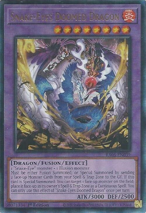 Image for Snake-Eyes Doomed Dragon (Ultimate Rare) (RA05-EN039) (RA05) - YuGiOh