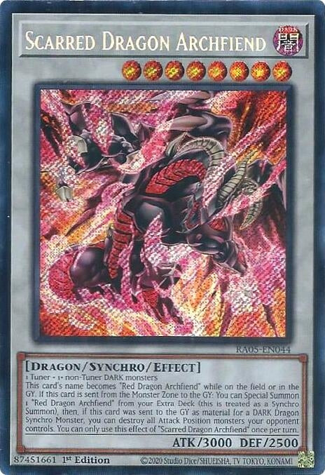 Image for Scarred Dragon Archfiend (Secret Rare) (RA05-EN044) (RA05) - YuGiOh