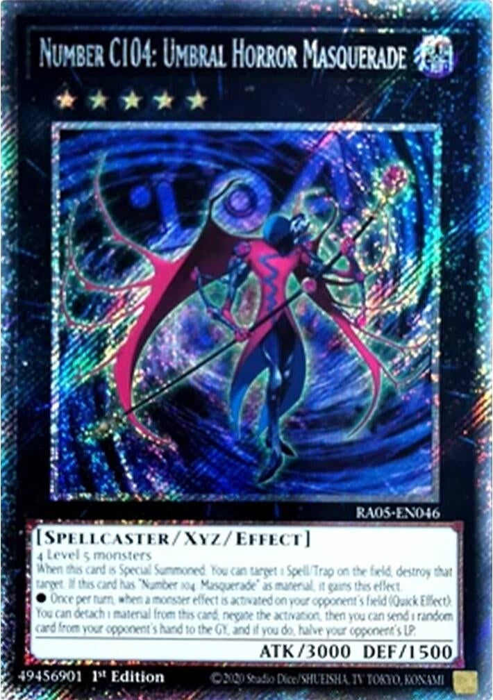 Image for Number C104: Umbral Horror Masquerade (Platinum Secret Rare) (RA05-EN046) (RA05) - YuGiOh