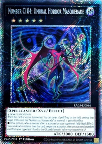 Image for Number C104: Umbral Horror Masquerade (Platinum Secret Rare) (RA05-EN046) (RA05) - YuGiOh
