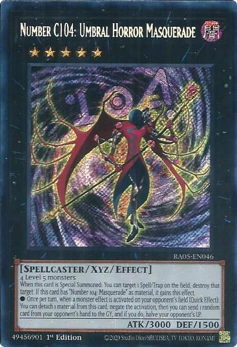 Image for Number C104: Umbral Horror Masquerade (Secret Rare) (RA05-EN046) (RA05) - YuGiOh