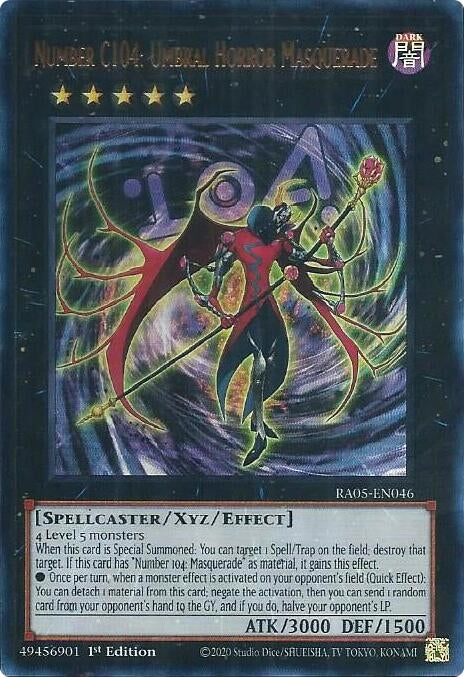Image for Number C104: Umbral Horror Masquerade (Ultra Rare) (RA05-EN046) (RA05) - YuGiOh