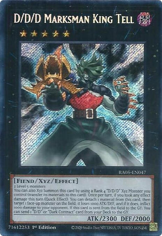 Image for D/D/D Marksman King Tell (Secret Rare) (RA05-EN047) (RA05) - YuGiOh