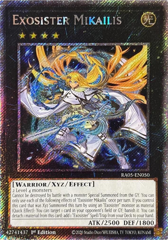 Image for Exosister Mikailis (Platinum Secret Rare) (RA05-EN050) (RA05) - YuGiOh