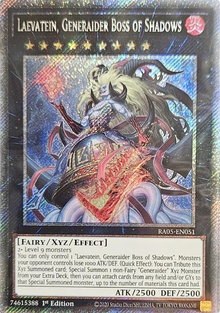 Image for Laevatein, Generaider Boss of Shadows (Platinum Secret Rare) (RA05-EN051) (RA05) - YuGiOh