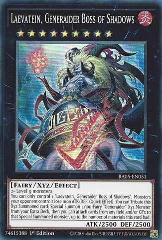 Image for Laevatein, Generaider Boss of Shadows (RA05-EN051) (RA05) - YuGiOh