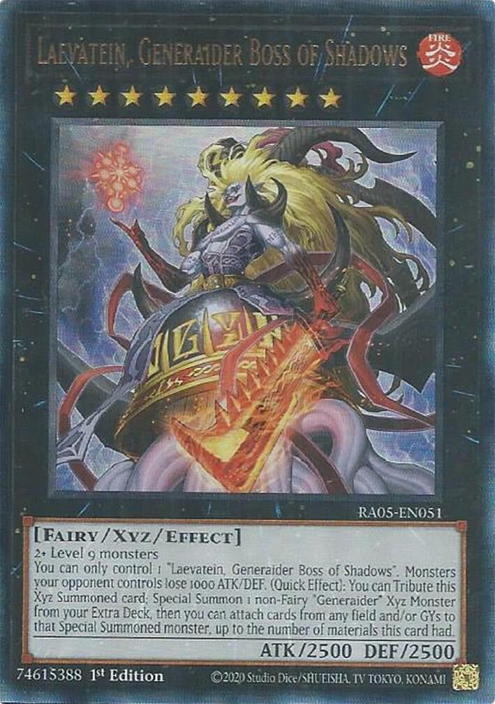 Image for Laevatein, Generaider Boss of Shadows (Ultimate Rare) (RA05-EN051) (RA05) - YuGiOh