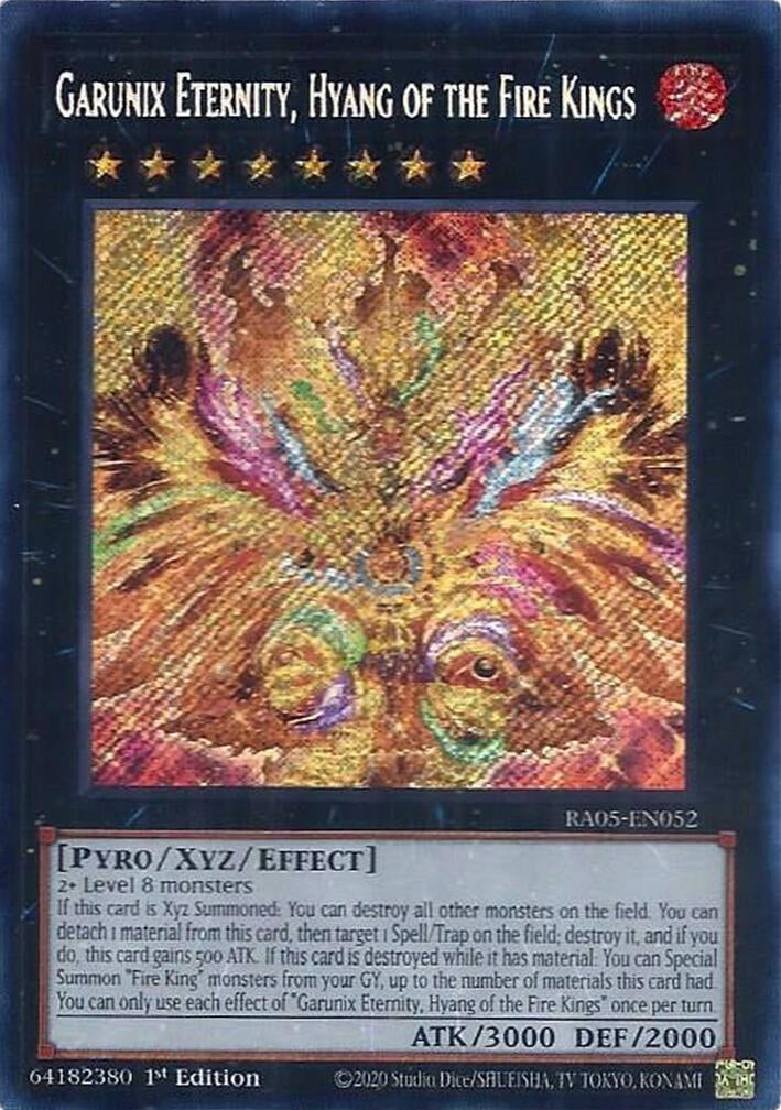 Image for Garunix Eternity, Hyang of the Fire Kings (Secret Rare) (RA05-EN052) (RA05) - YuGiOh
