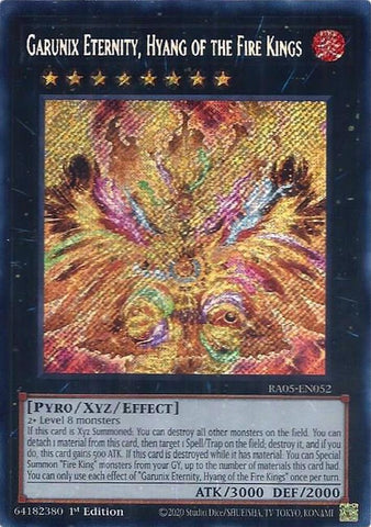 Image for Garunix Eternity, Hyang of the Fire Kings (Secret Rare) (RA05-EN052) (RA05) - YuGiOh