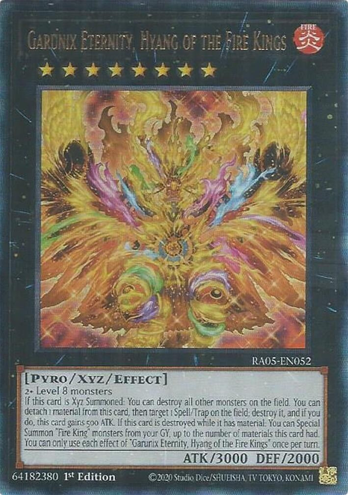 Image for Garunix Eternity, Hyang of the Fire Kings (Ultimate Rare) (RA05-EN052) (RA05) - YuGiOh