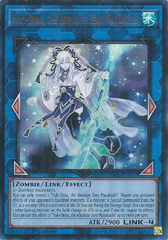 Image for Yuki-Onna, the Absolute Zero Mayakashi (Ultra Rare) (RA05-EN057) (RA05) - YuGiOh