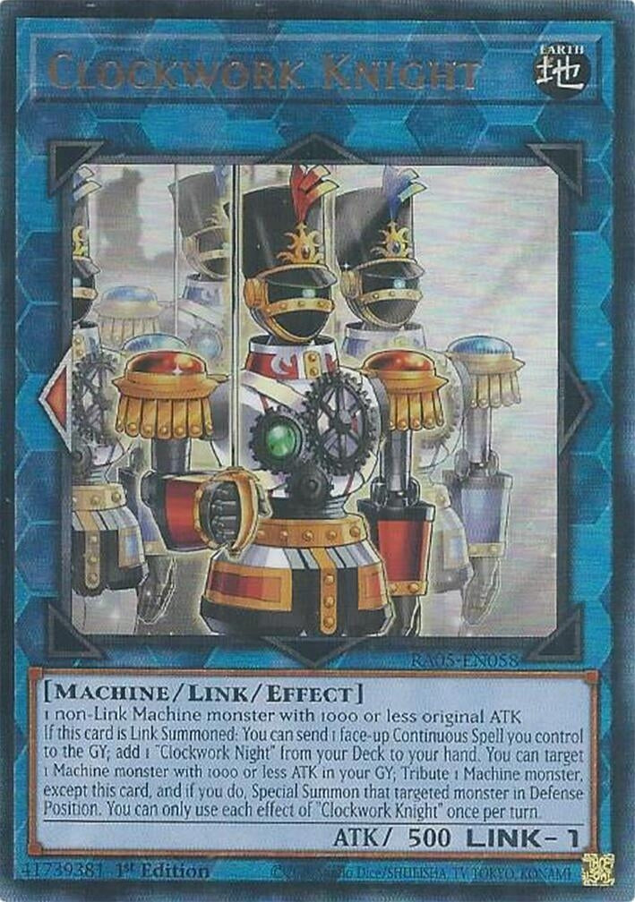 Image for Clockwork Knight (Ultimate Rare) (RA05-EN058) (RA05) - YuGiOh