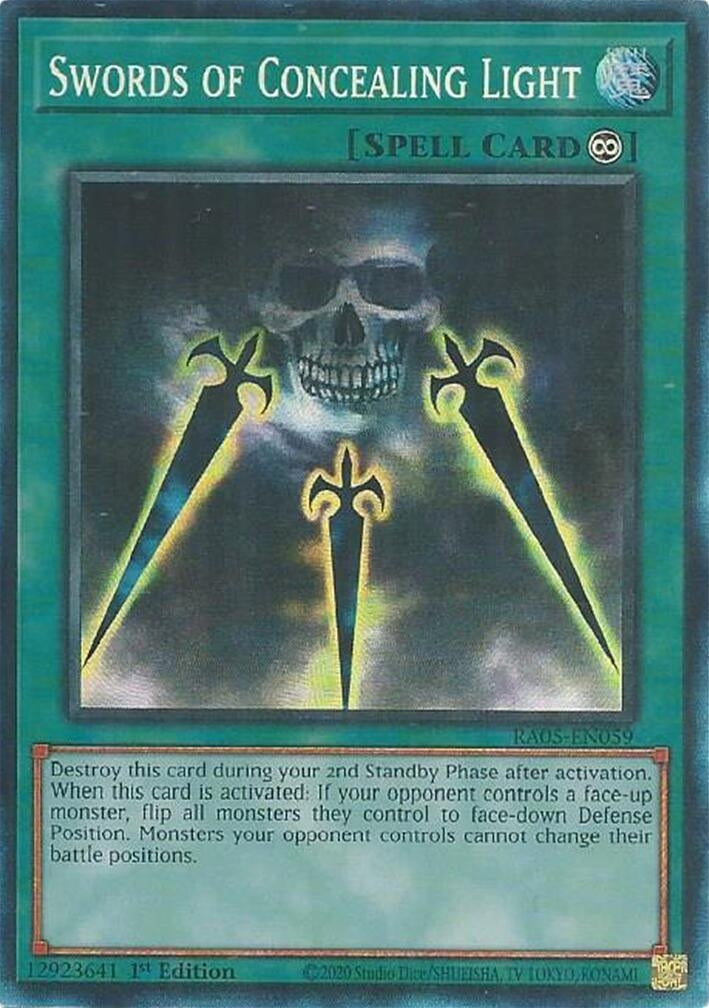 Image for Swords of Concealing Light (Collector's Rare) (RA05-EN059) (RA05) - YuGiOh