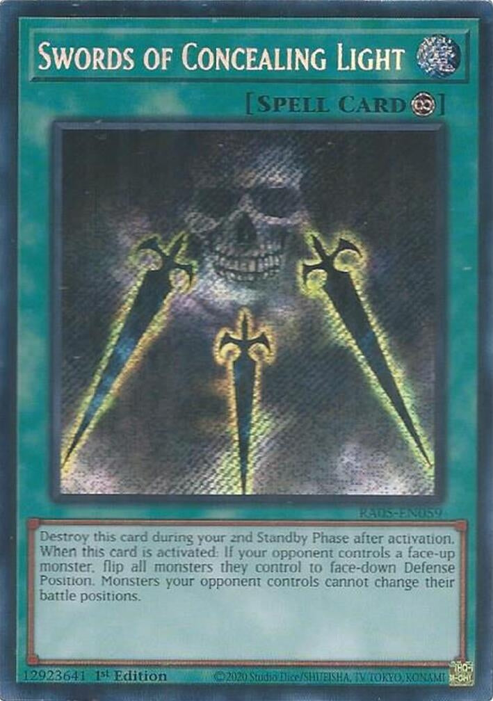 Image for Swords of Concealing Light (Secret Rare) (RA05-EN059) (RA05) - YuGiOh