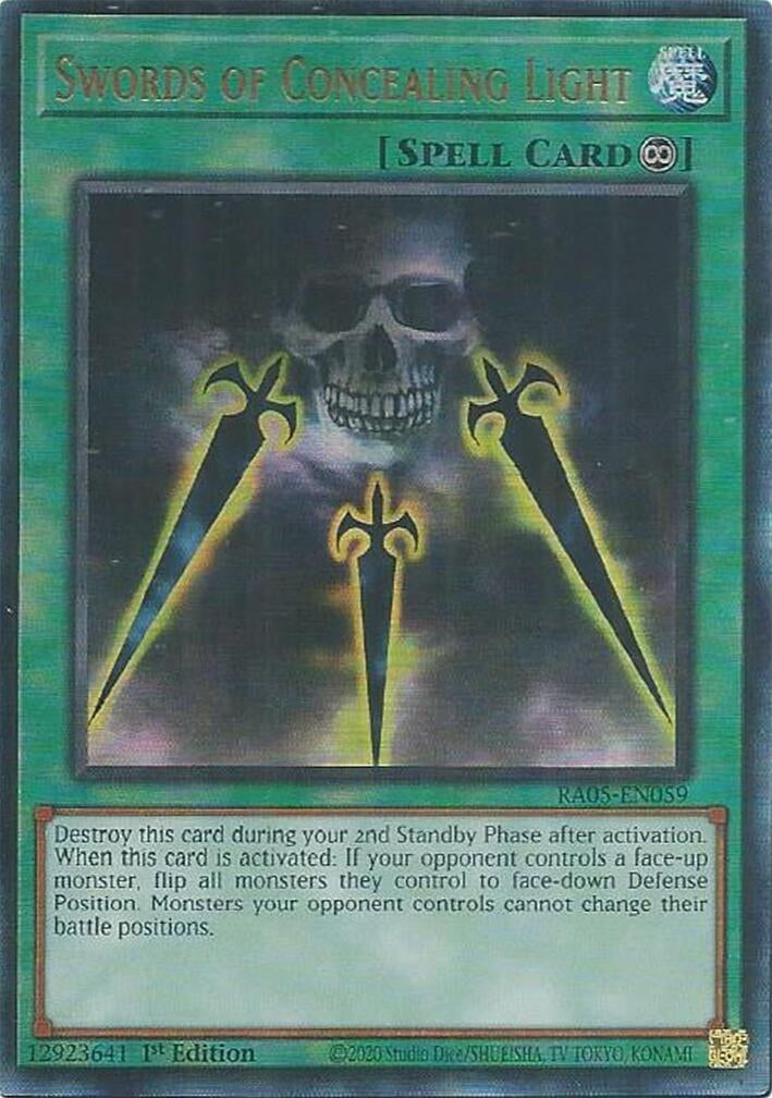 Image for Swords of Concealing Light (Ultimate Rare) (RA05-EN059) (RA05) - YuGiOh