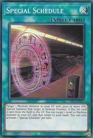 Image for Special Schedule (RA05-EN060) (RA05) - YuGiOh