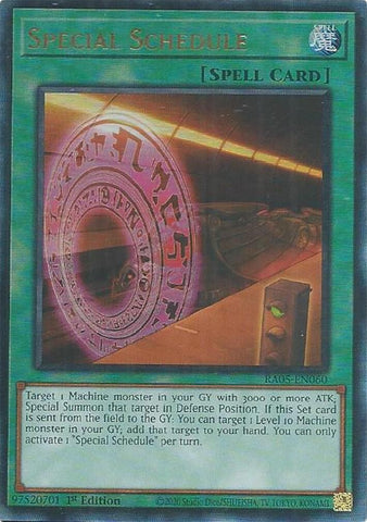 Image for Special Schedule (Ultimate Rare) (RA05-EN060) (RA05) - YuGiOh