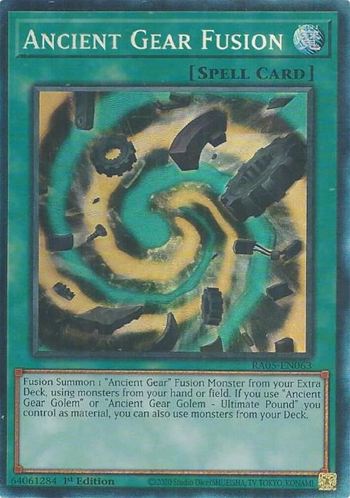 Image for Ancient Gear Fusion (Collector's Rare) (RA05-EN063) (RA05) - YuGiOh