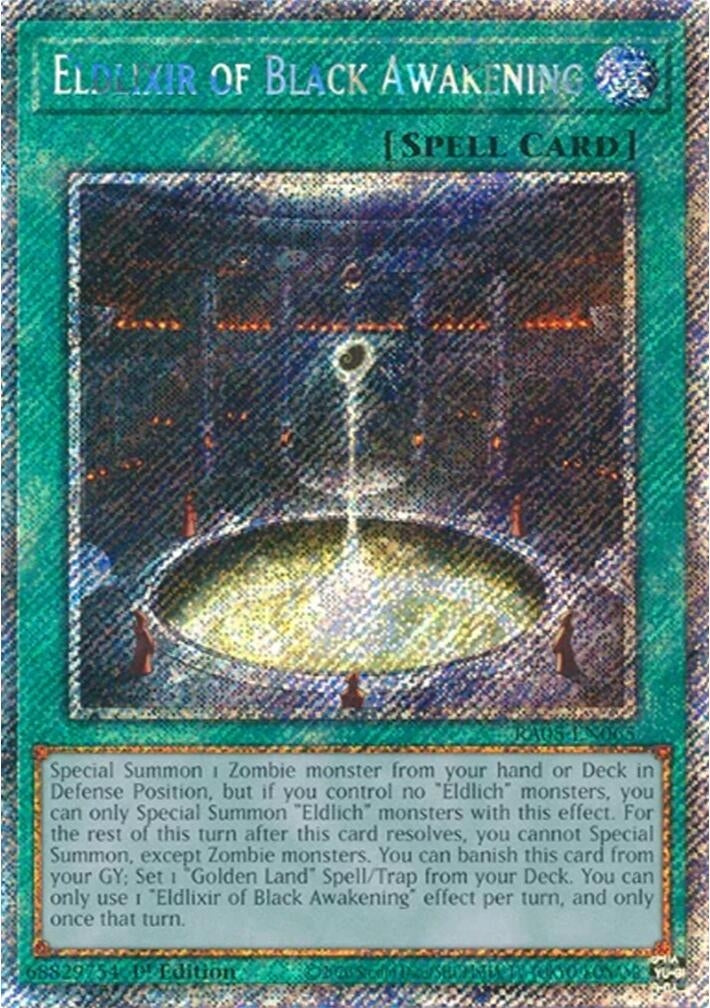 Image for Eldlixir of Black Awakening (Platinum Secret Rare) (RA05-EN065) (RA05) - YuGiOh