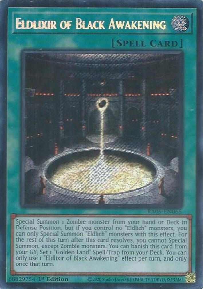 Image for Eldlixir of Black Awakening (Secret Rare) (RA05-EN065) (RA05) - YuGiOh