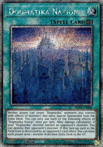 Image for Dogmatika Nation (Platinum Secret Rare) (RA05-EN066) (RA05) - YuGiOh