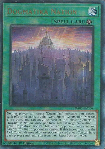 Image for Dogmatika Nation (Ultimate Rare) (RA05-EN066) (RA05) - YuGiOh