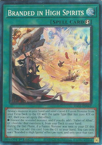 Image for Branded in High Spirits (Collector's Rare) (RA05-EN067) (RA05) - YuGiOh