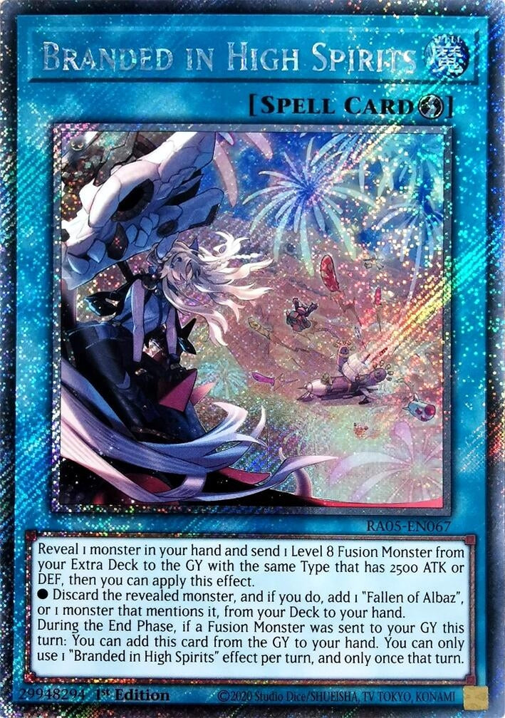 Image for Branded in High Spirits (Platinum Secret Rare) (RA05-EN067) (RA05) - YuGiOh