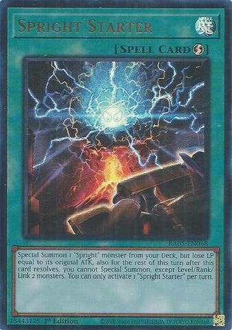 Image for Spright Starter (Ultra Rare) (RA05-EN068) (RA05) - YuGiOh