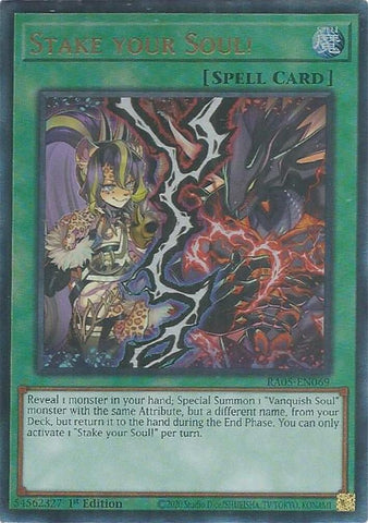 Image for Stake your Soul! (Ultimate Rare) (RA05-EN069) (RA05) - YuGiOh
