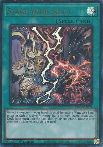 Image for Stake your Soul! (Ultra Rare) (RA05-EN069) (RA05) - YuGiOh