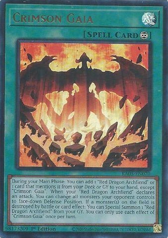 Image for Crimson Gaia (Ultra Rare) (RA05-EN070) (RA05) - YuGiOh