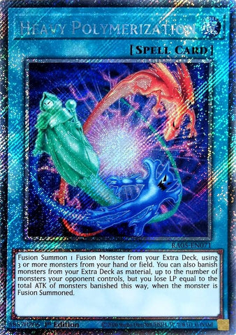 Image for Heavy Polymerization (Platinum Secret Rare) (RA05-EN071) (RA05) - YuGiOh