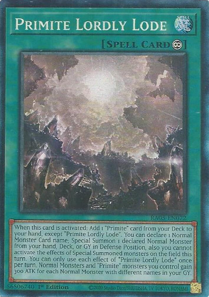 Image for Primite Lordly Lode (Collector's Rare) (RA05-EN072) (RA05) - YuGiOh