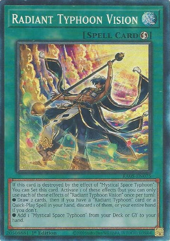 Image for Radiant Typhoon Vision (Collector's Rare) (RA05-EN075) (RA05) - YuGiOh