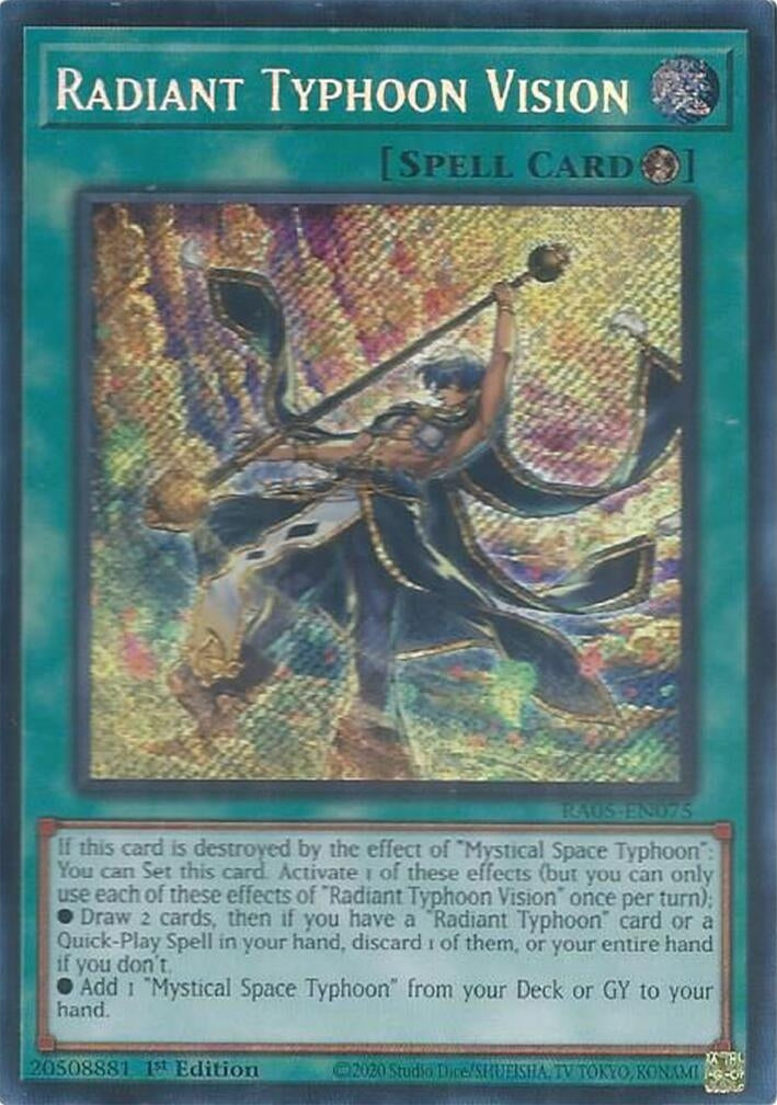 Image for Radiant Typhoon Vision (Secret Rare) (RA05-EN075) (RA05) - YuGiOh