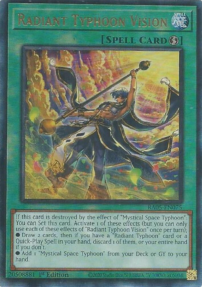 Image for Radiant Typhoon Vision (Ultimate Rare) (RA05-EN075) (RA05) - YuGiOh