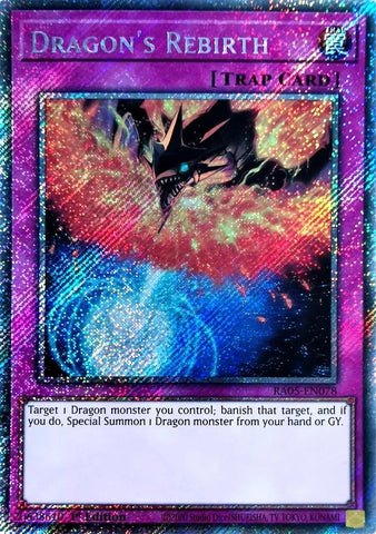 Image for Dragon's Rebirth (Platinum Secret Rare) (RA05-EN078) (RA05) - YuGiOh