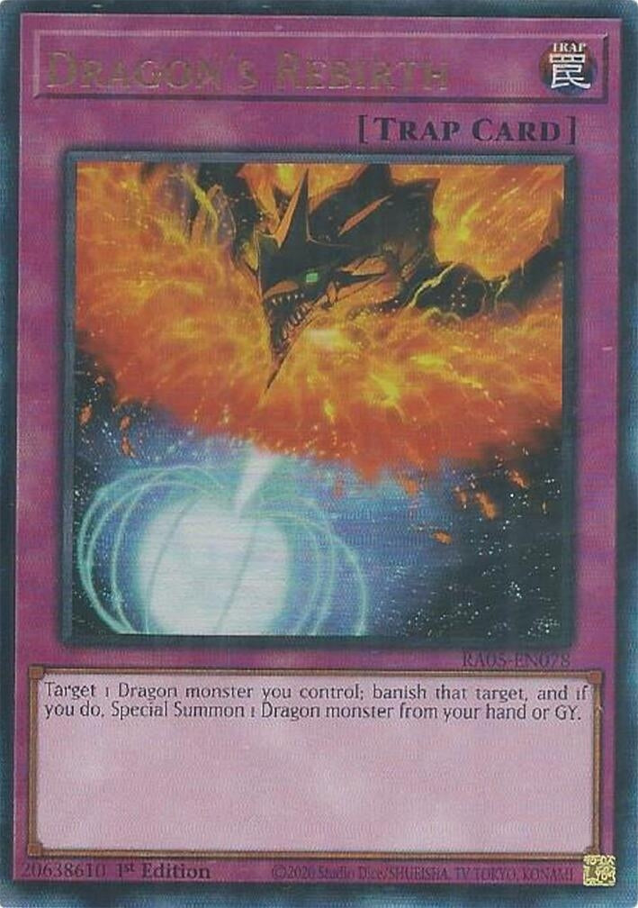 Image for Dragon's Rebirth (Ultimate Rare) (RA05-EN078) (RA05) - YuGiOh