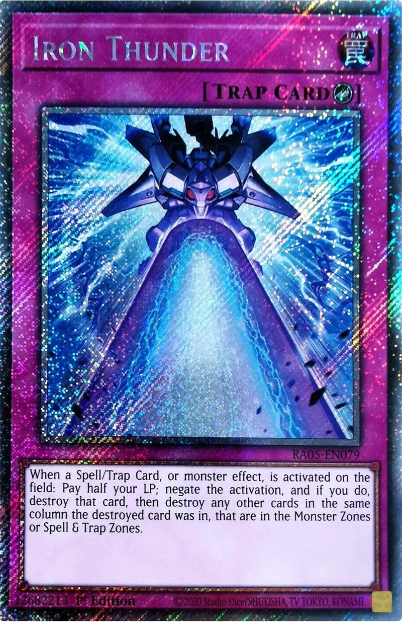 Image for Iron Thunder (Platinum Secret Rare) (RA05-EN079) (RA05) - YuGiOh
