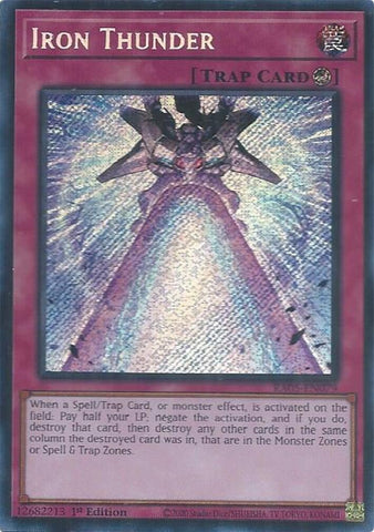 Image for Iron Thunder (Secret Rare) (RA05-EN079) (RA05) - YuGiOh