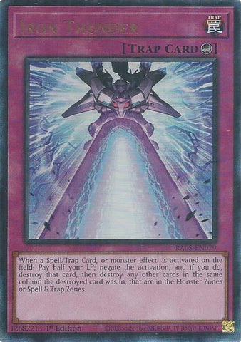 Image for Iron Thunder (Ultimate Rare) (RA05-EN079) (RA05) - YuGiOh