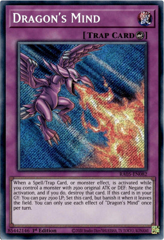 Image for Dragon's Mind (Secret Rare) (RA05-EN082) (RA05) - YuGiOh