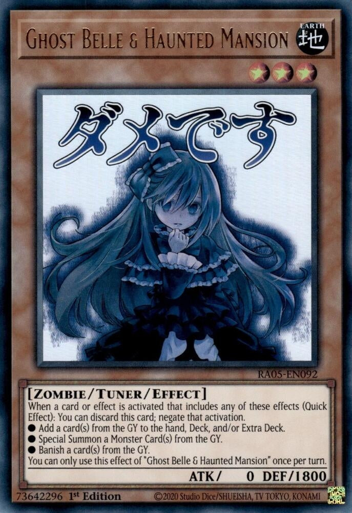 Image for Ghost Belle & Haunted Mansion (RA05-EN092) (RA05) - YuGiOh