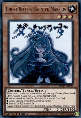 Image for Ghost Belle & Haunted Mansion (RA05-EN092) (RA05) - YuGiOh