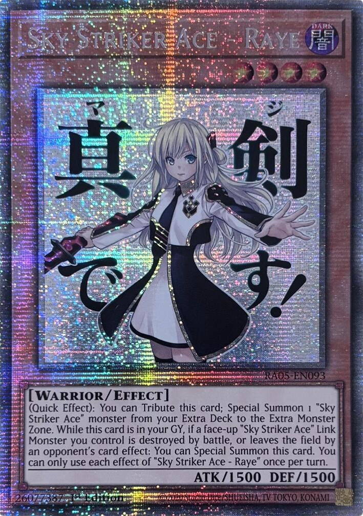 Image for Sky Striker Ace - Raye (Starlight Rare) (RA05-EN093) (RA05) - YuGiOh