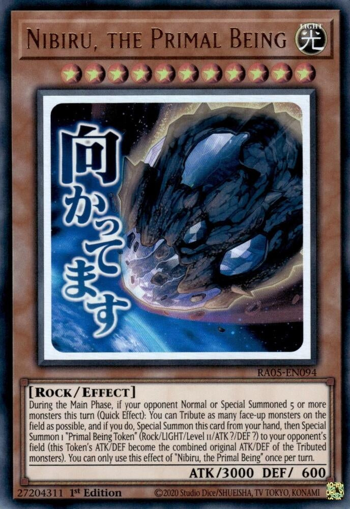 Image for Nibiru, the Primal Being (RA05-EN094) (RA05) - YuGiOh