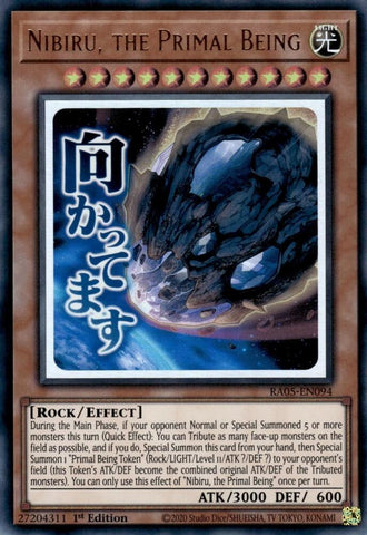 Image for Nibiru, the Primal Being (RA05-EN094) (RA05) - YuGiOh