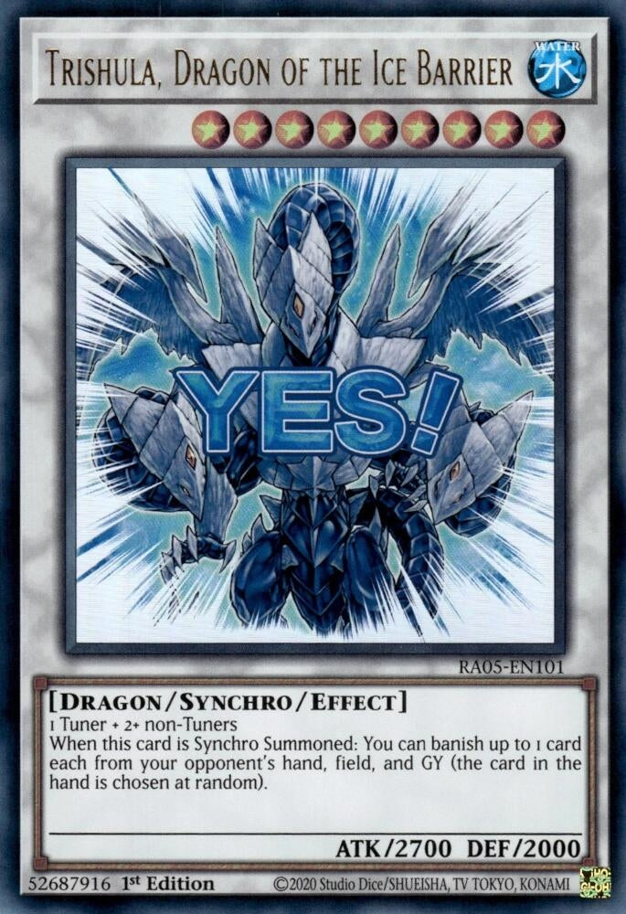 Image for Trishula, Dragon of the Ice Barrier (RA05-EN101) (RA05) - YuGiOh