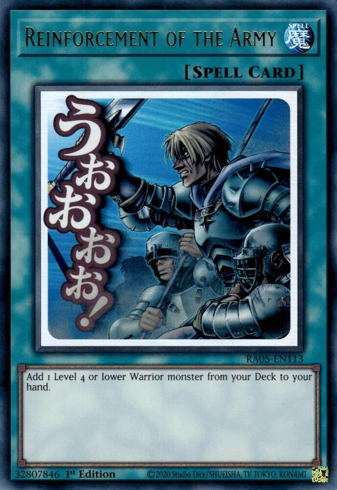Image for Reinforcement of the Army (RA05-EN113) (RA05) - YuGiOh